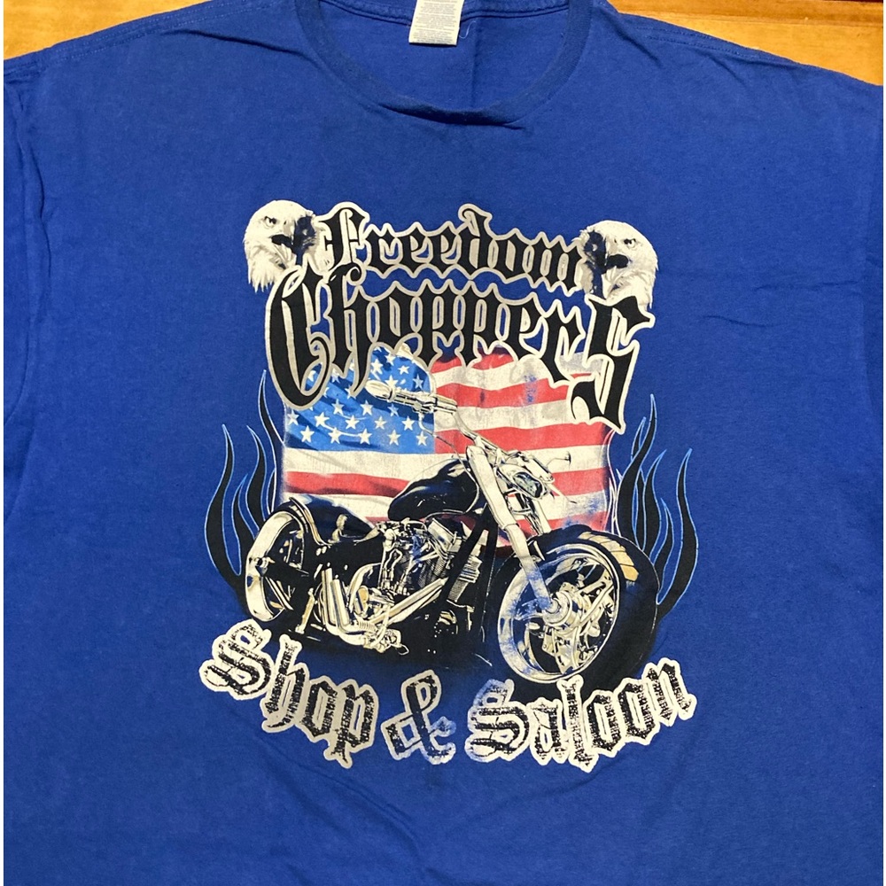Men’s 2XL Delta ProWeight Blue Short Sleeve Printed Tee
